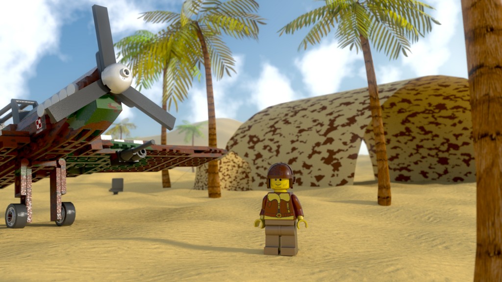 Lego Messerschmitt and Spitfire rigged preview image 2